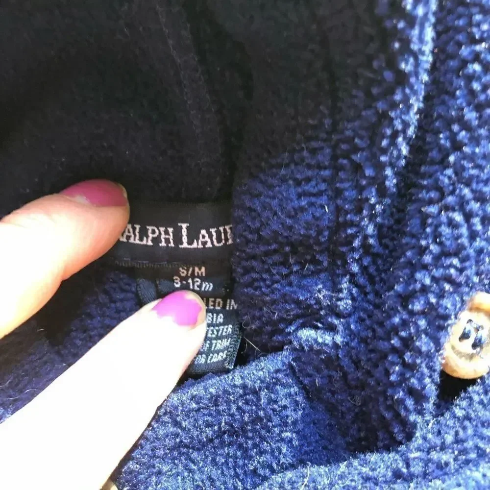 SALE Polo Ralph Lauren fleece jacket 12 months navy